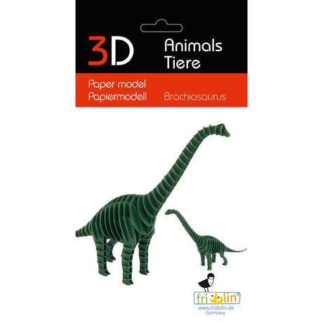 Fridolin - 3D cardboard animal puzzle - Brachiosaurus | Scout & Co