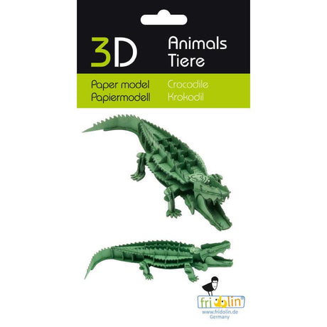 Fridolin - 3D cardboard animal puzzle - Crocodile | Scout & Co