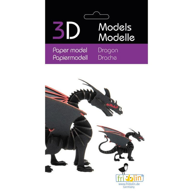 Fridolin - 3D cardboard animal puzzle - Dragon | Scout & Co
