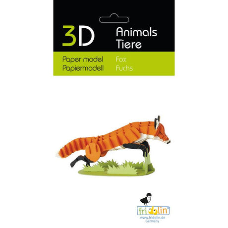 Fridolin - 3D cardboard animal puzzle - Fox | Scout & Co