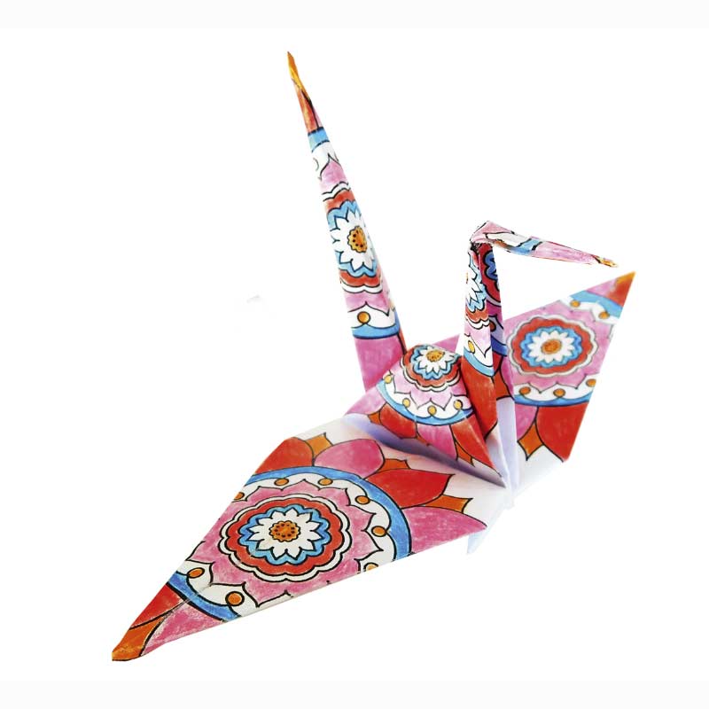 Fridolin - Mandala colouring origami set - Cranes | Scout & Co