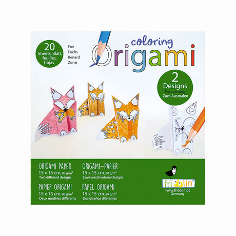 Fridolin - Colouring origami set - Foxes | Scout & Co