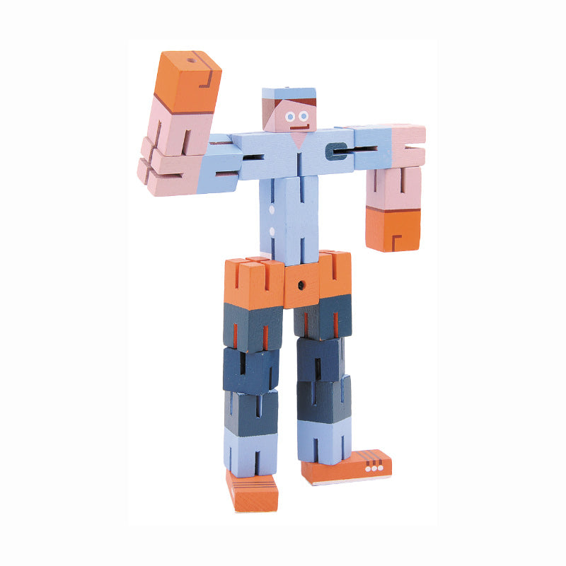 Fridolin - Puzzle Boy - wooden puzzle cube - Blue Orange | Scout & Co