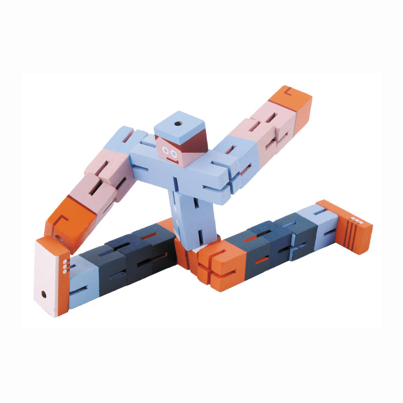 Fridolin - Puzzle Boy - wooden puzzle cube - Blue Orange | Scout & Co