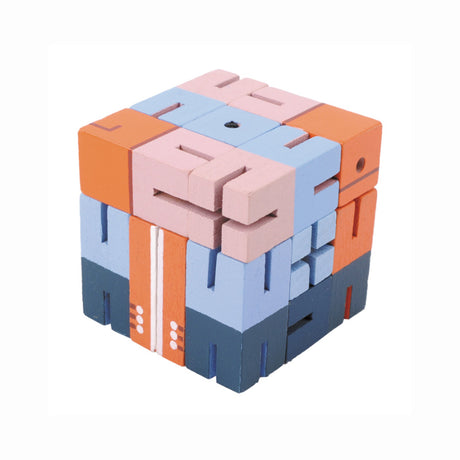 Fridolin - Puzzle Boy - wooden puzzle cube - Blue Orange | Scout & Co