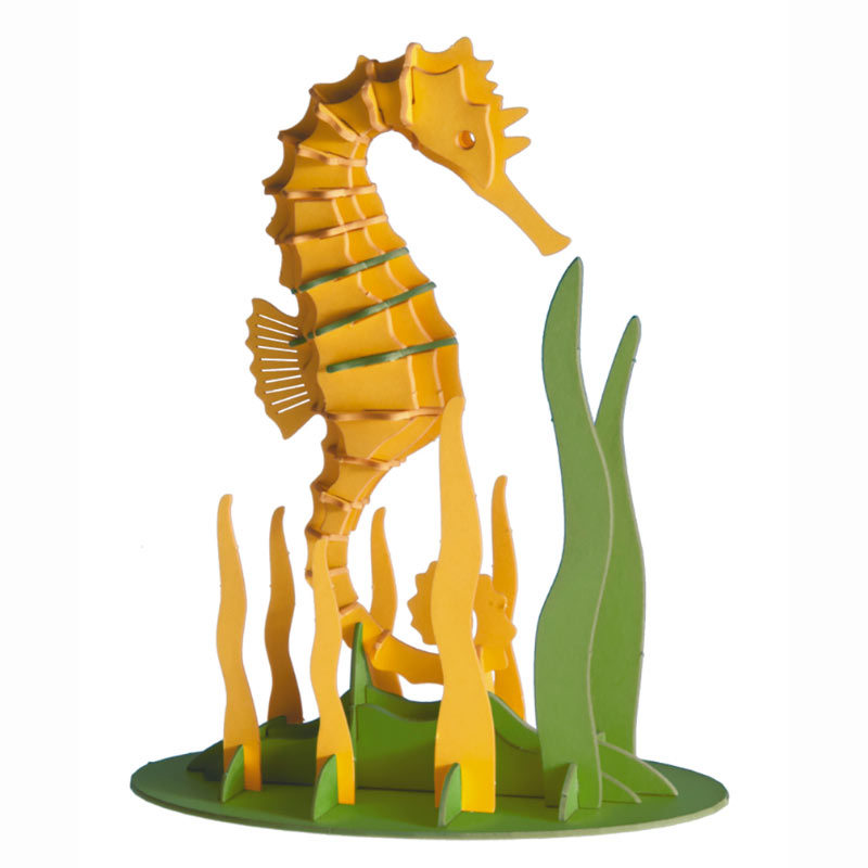 Fridolin - 3D cardboard animal puzzle - Seahorse | Scout & Co