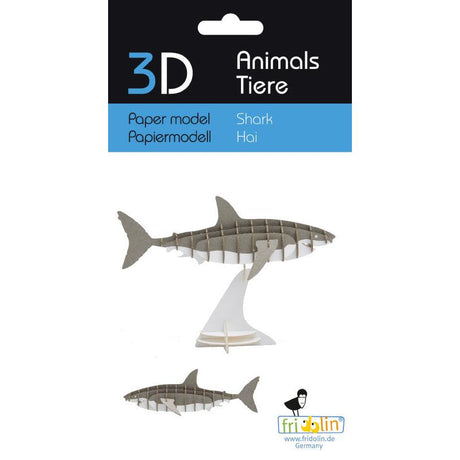 Fridolin - 3D cardboard animal puzzle - Shark | Scout & Co