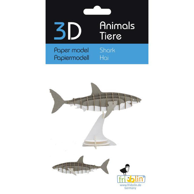 Fridolin - 3D cardboard animal puzzle - Shark | Scout & Co