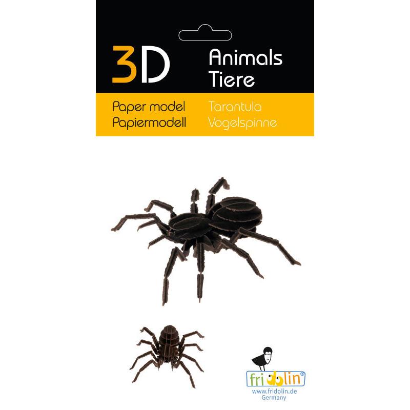 Fridolin - 3D cardboard animal puzzle - Tarantula Spider | Scout & Co