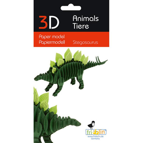 Fridolin - 3D cardboard animal puzzle - Stegosaurus | Scout & Co