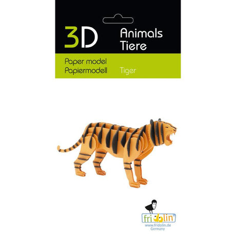 Fridolin - 3D cardboard animal puzzle - Tiger | Scout & Co