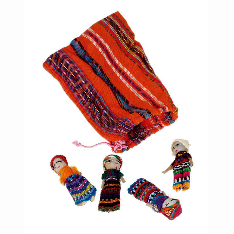 Fridolin - Guatemalan Worry dolls - large set of 4 | Scout & Co