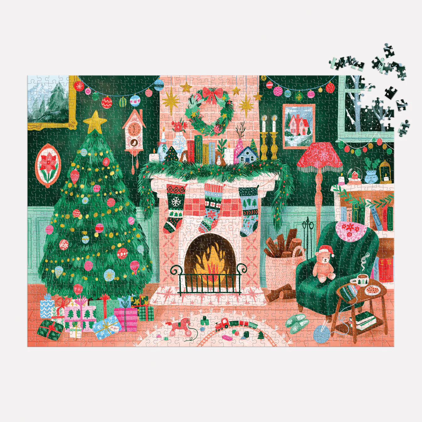 Galison - Cosy By The Fireplace jigsaw puzzle - 1000 pieces | Scout & Co