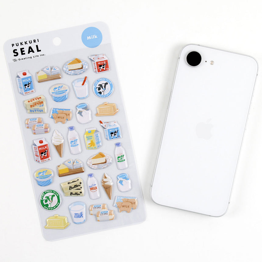 Greeting Life - Puffy stickers - Milk | Scout & Co