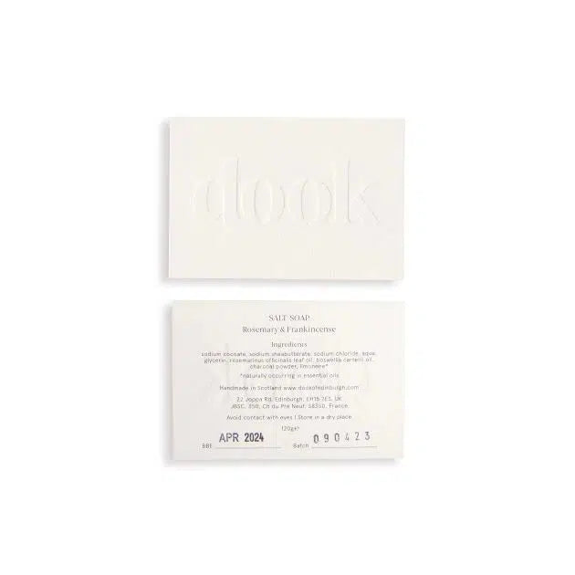 Dook - Handmade salt soap - Bergamot, Juniper & Rose Geranium | Scout & Co