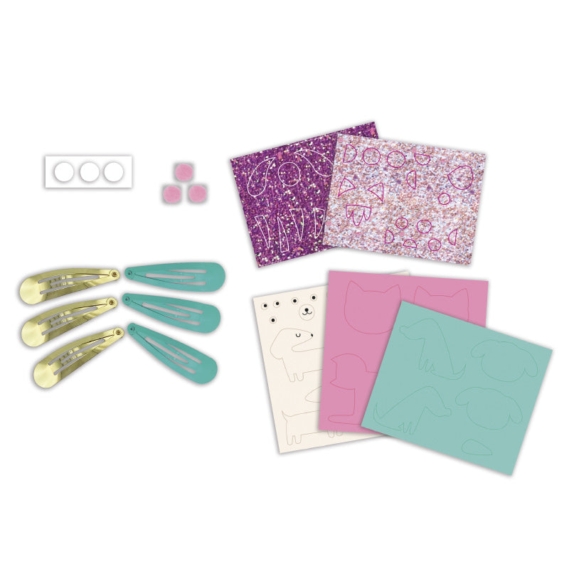 Janod - Glitter hair clips DIY kit - Little Pets | Scout & Co