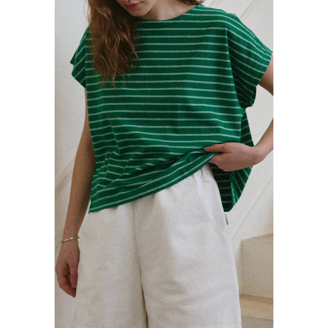 Le Bon Shoppe - Cherie tee - Green stripe | Scout & Co