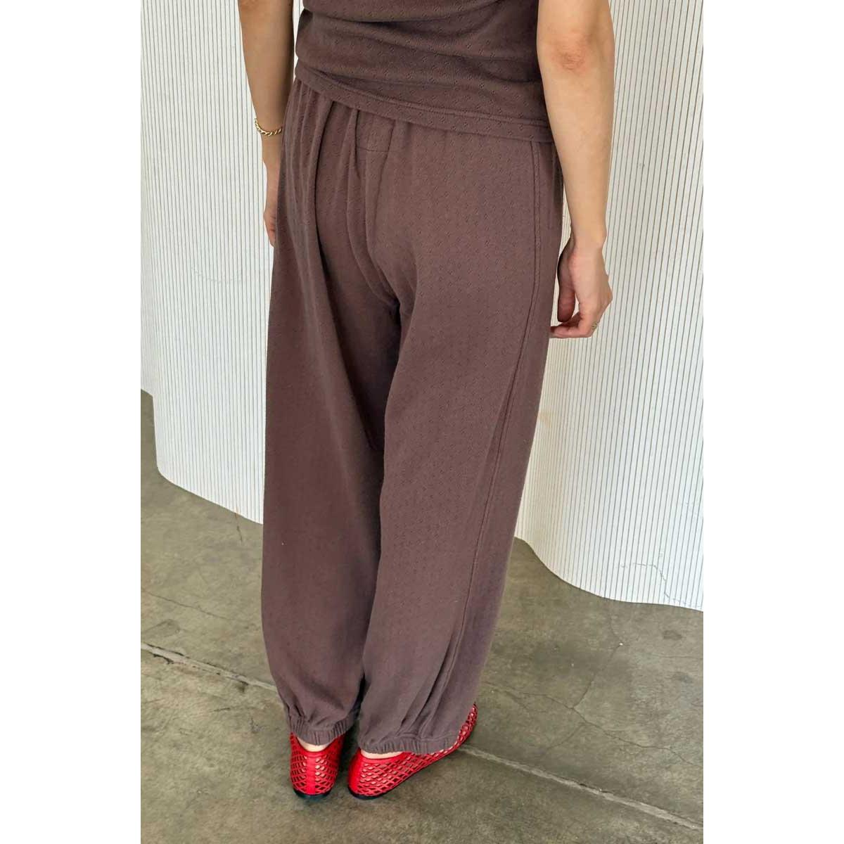 Le Bon Shoppe - Pointelle Balloon pants - Chocolate | Scout & Co