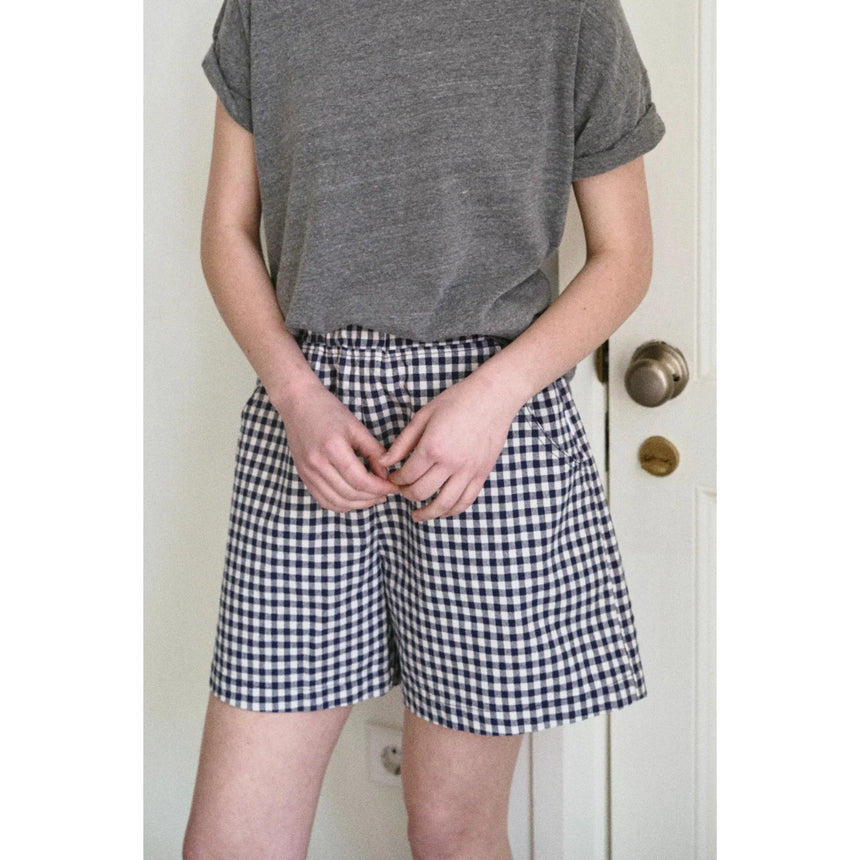 Le Bon Shoppe - City shorts - Navy Gingham | Scout & Co