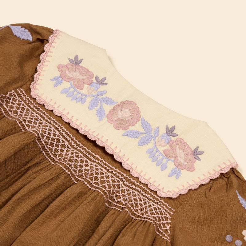 Apolina - Lora blouse - Chocolate | Scout & Co