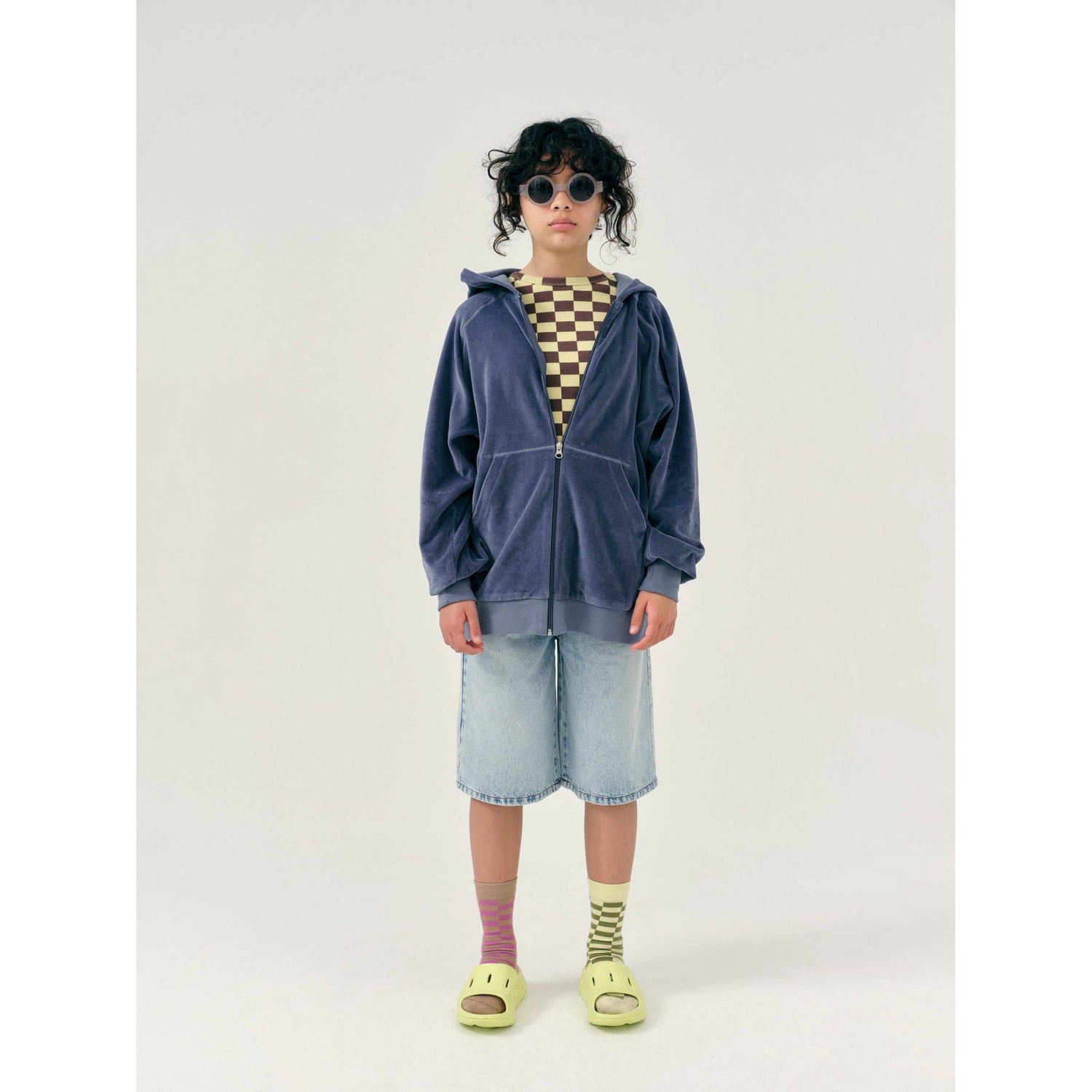 Main Story - Night Shadow velour zipped hoodie | Scout & Co