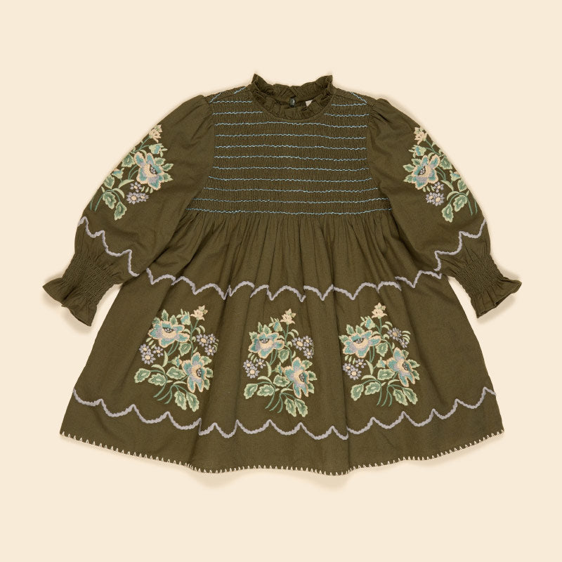 Apolina - Mia dress - Forest | Scout & Co