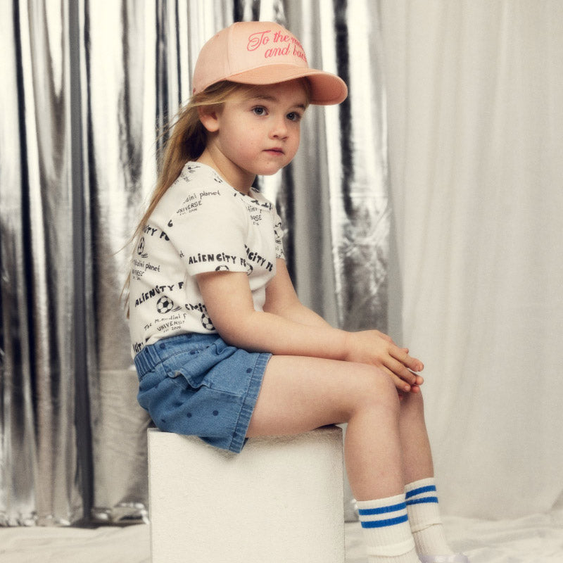 Mini Rodini - Alien City FC all-over short-sleeved tee - white | Scout & Co