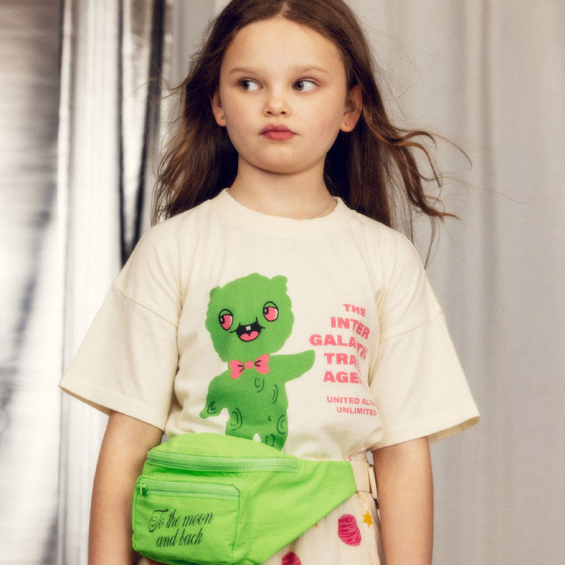 Mini Rodini - Alien Travel Agency short-sleeved tee - white | Scout & Co