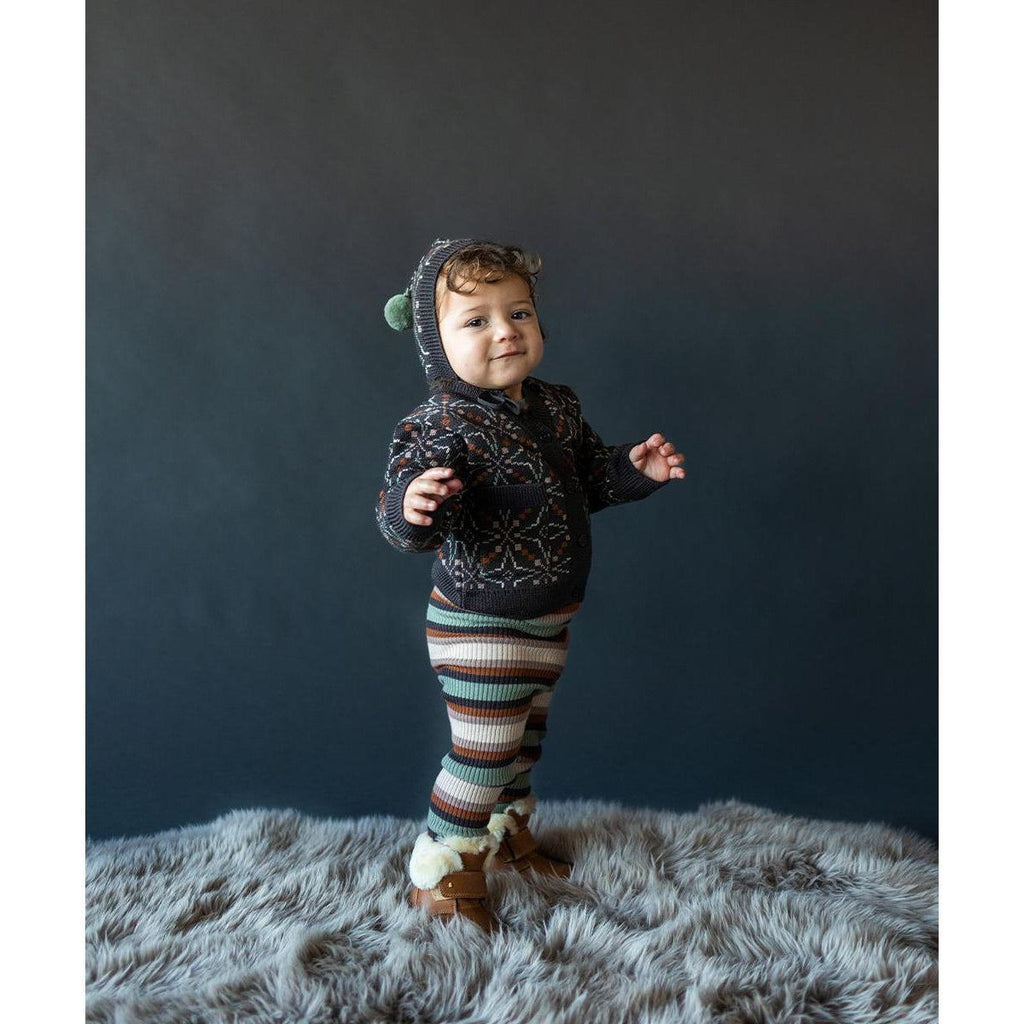 Mabli - Llyn wool knit cardigan - umber | Scout & Co