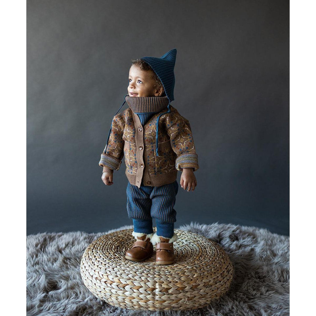 Mabli - Llyn wool knit cardigan - Pecan | Scout & Co