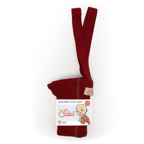 Silly Silas - Footed cotton tights with braces - Maple Leaf | Scout & Co