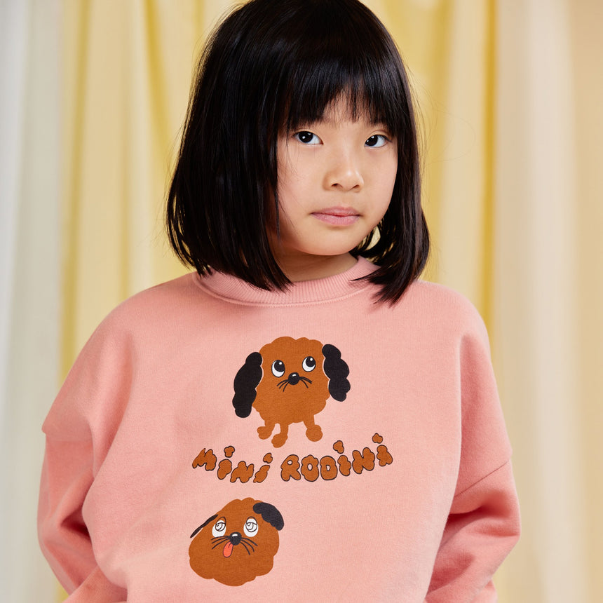 Mini Rodini - Doggies sweatshirt - pink | Scout & Co