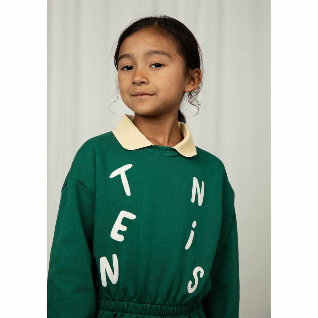 Mini Rodini - Tennis collar sweatshirt - green | Scout & Co