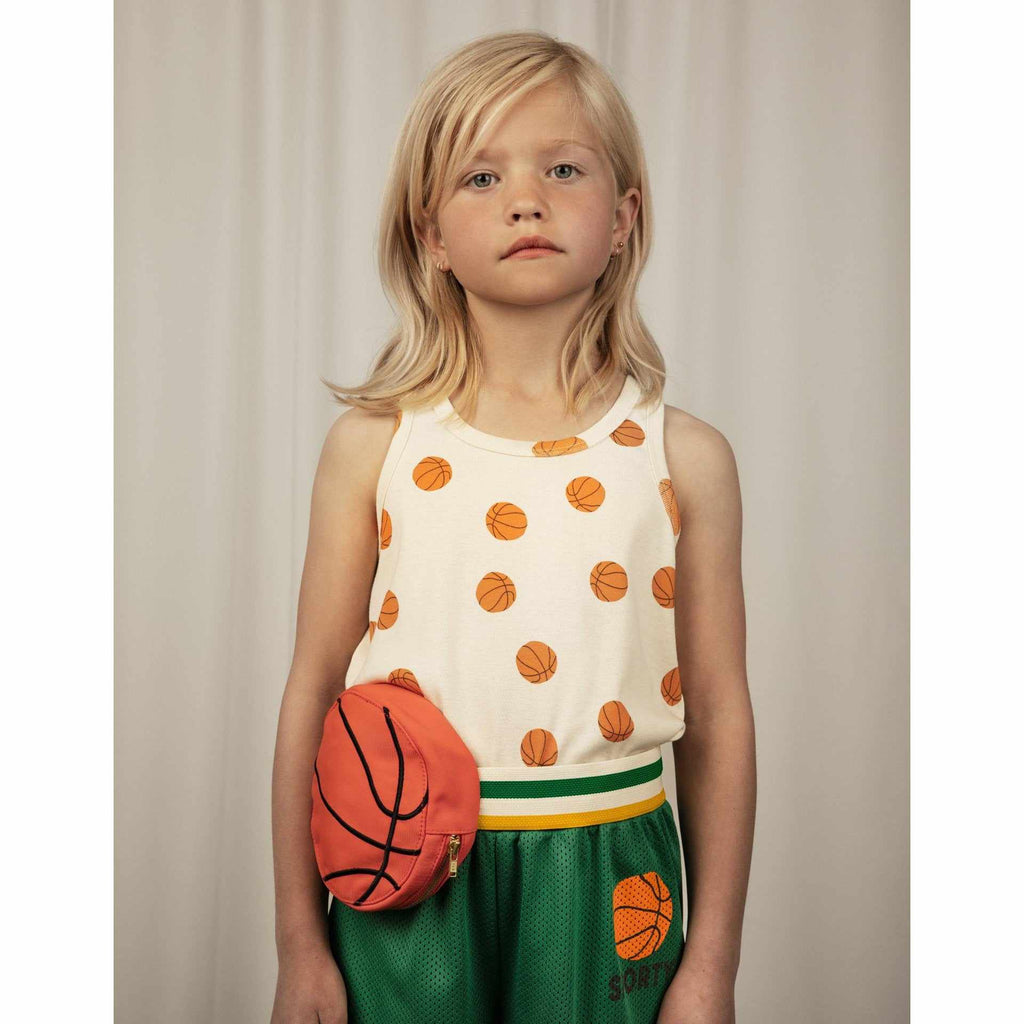 Mini Rodini - Basketball mesh shorts - green | Scout & Co