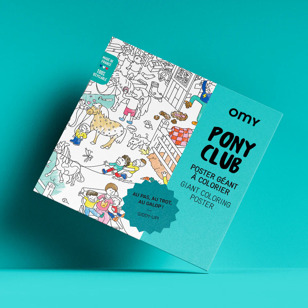 OMY - colouring poster - Pony Club | Scout & Co