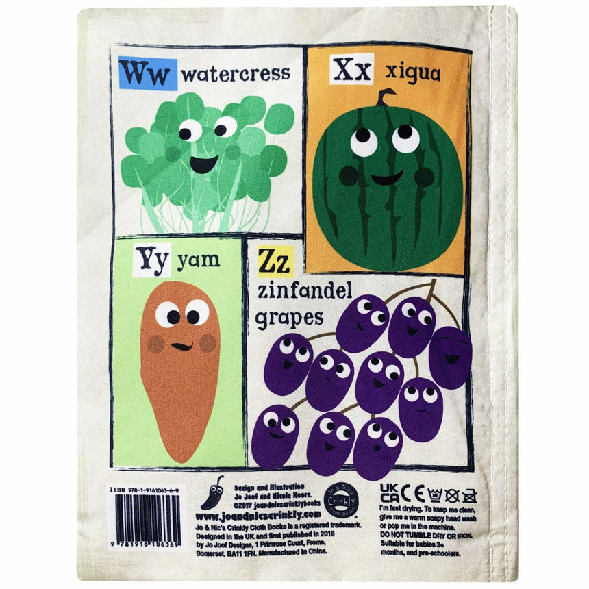 Jo & Nic's Crinkly Cloth Books - Fruit & Veg | Scout & Co