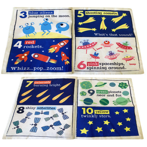 Jo & Nic's Crinkly Cloth Books - Space Count | Scout & Co