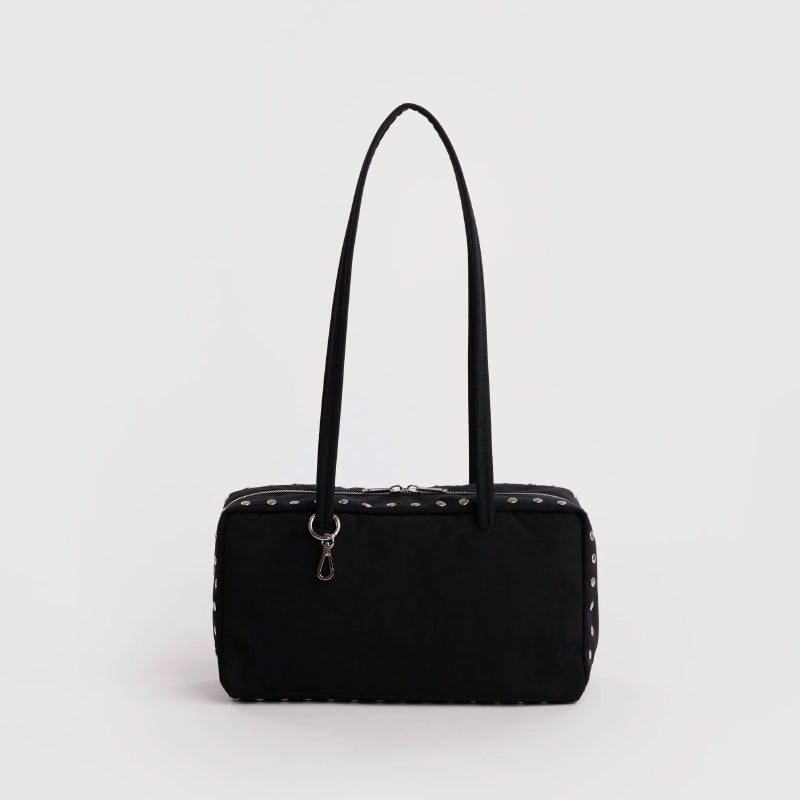 Baggu - Nylon Bowler bag - Black - Studs | Scout & Co