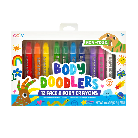Ooly - Body Doodlers face & body crayons - set of 12 | Scout & Co