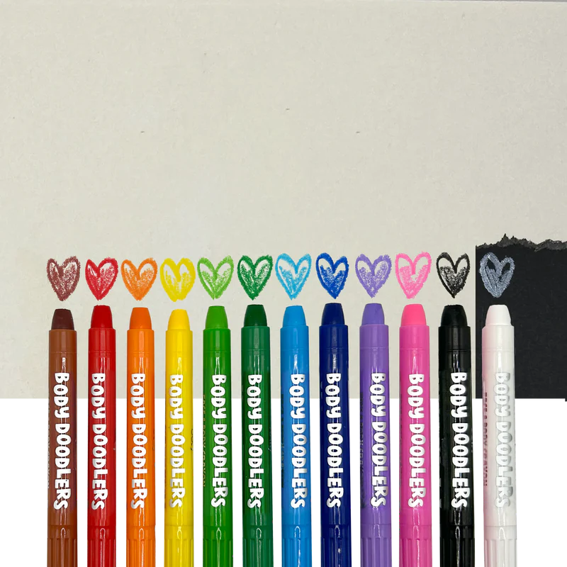 Ooly - Body Doodlers face & body crayons - set of 12 | Scout & Co