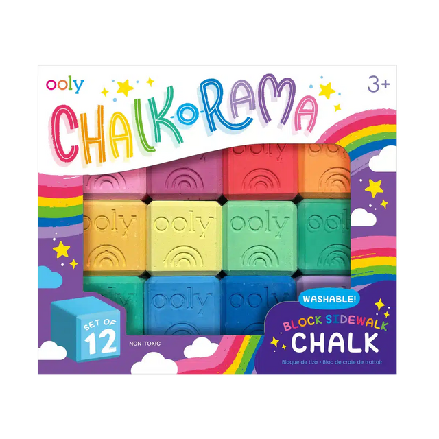 Ooly - Chalk-O-Rama block sidewalk chalks - set of 12 | Scout & Co