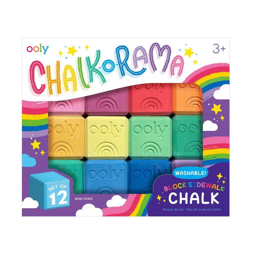 Ooly - Chalk-O-Rama block sidewalk chalks - set of 12 | Scout & Co