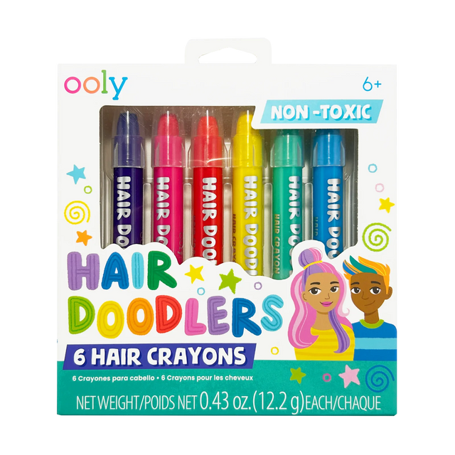 Ooly - Hair Doodlers hair crayons - set of 6 | Scout & Co