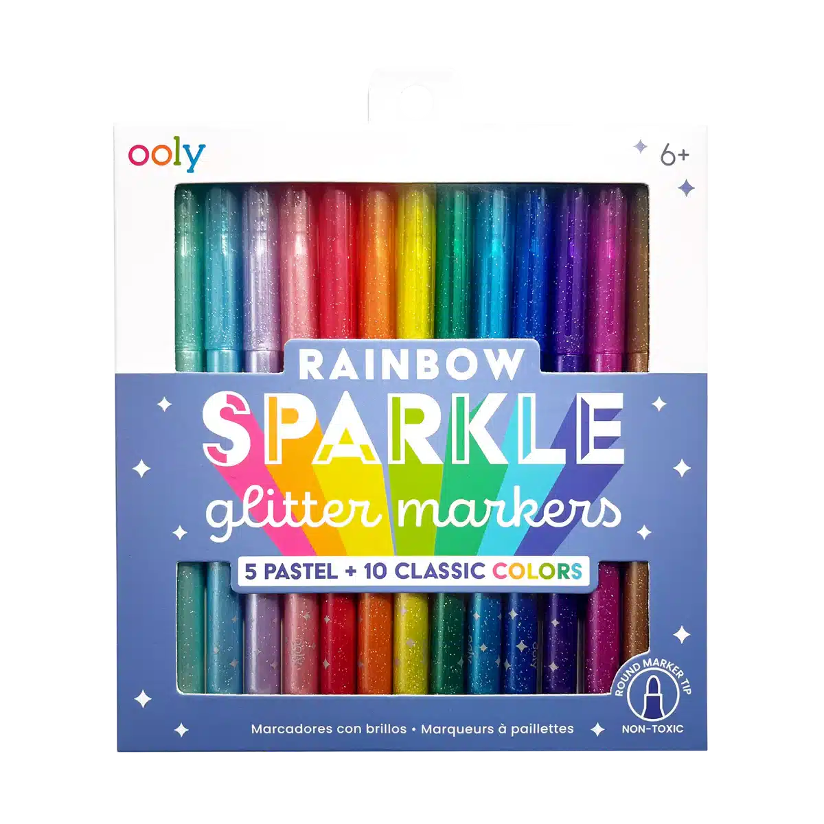 Ooly - Rainbow Sparkle glitter markers - set of 15 | Scout & Co