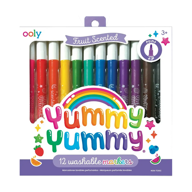 Ooly - Yummy Yummy washable scented pointed tip markers - set of 12 | Scout & Co