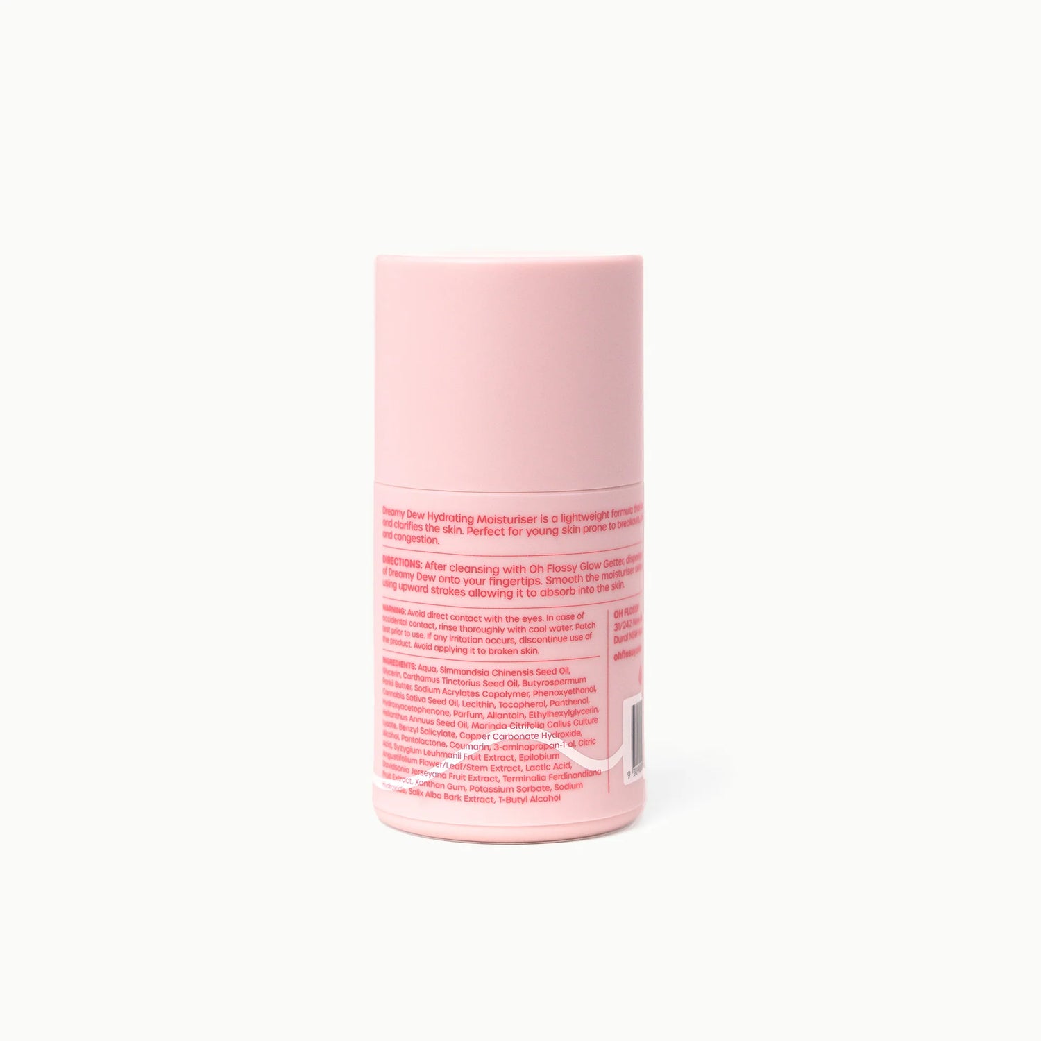 Oh Flossy skincare - Dreamy Dew hydrating moisturiser | Scout & Co