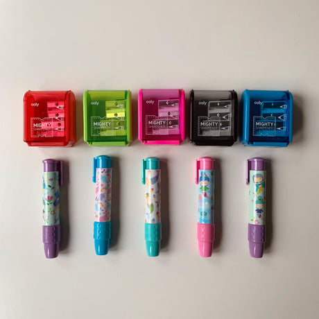 Ooly - 10 Party bag fillers - pencil sharpeners + Mermaid erasers | Scout & Co