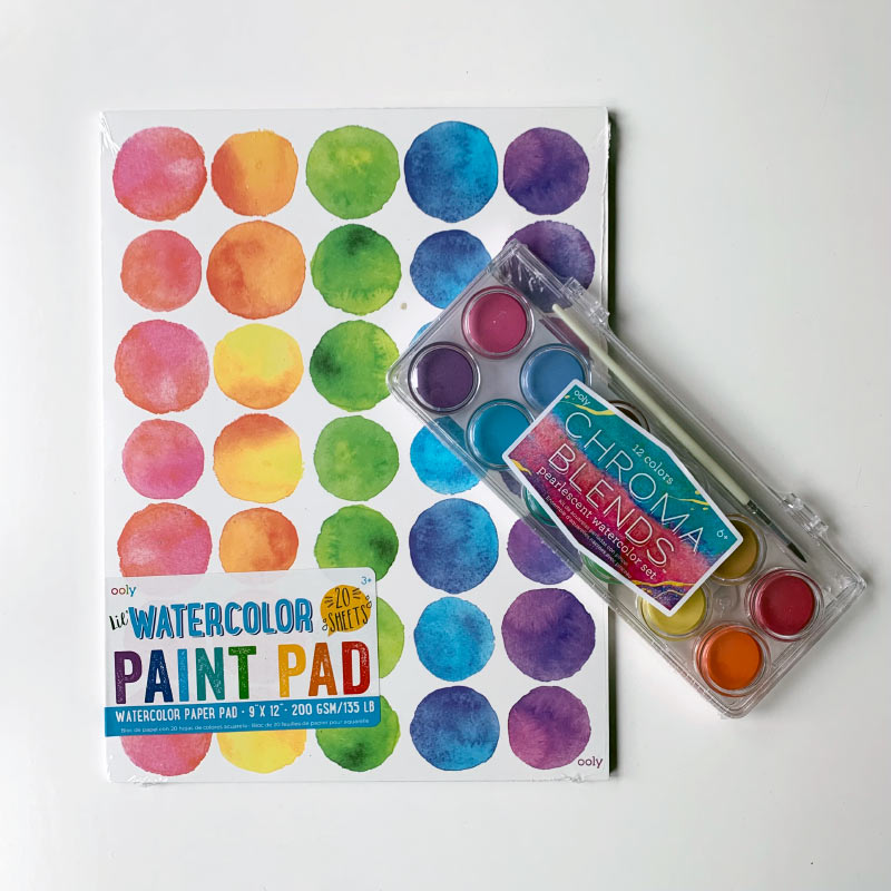 Ooly - Chroma Blends Pearlescent watercolours + Lil watercolour pad bundle - worth £22 | Scout & Co