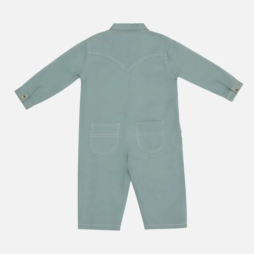 Claude & Co - Milking It Western overalls - Sea Green | Scout & Co