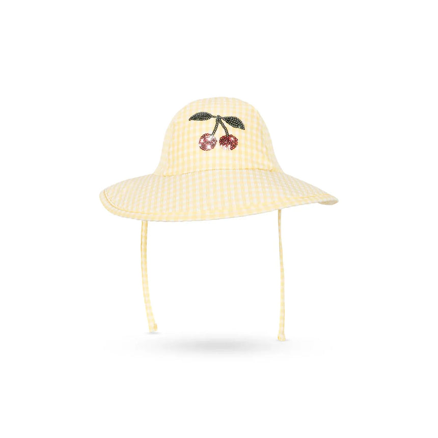 Konges Sløjd - Etta swim hat - Banana Almond Check | Scout & Co